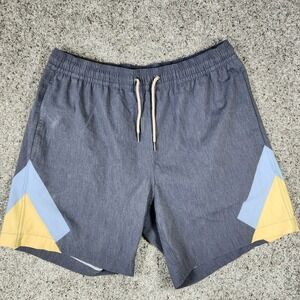 Fair Harbor Swim Shorts Mens XL Colorblock Recycled Stretch Trunks Excellent